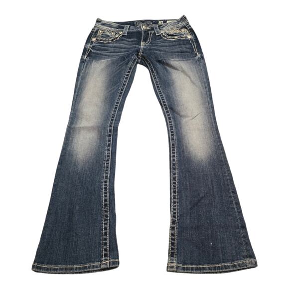 Miss Me Boot‎ Cut Bling Pockets Stretch Women's Size 26 x 30.5 - Picture 5 of 11